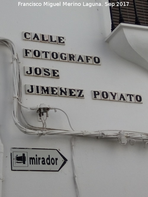 Calle Fotgrafo Jos Jimnez Poyato - Calle Fotgrafo Jos Jimnez Poyato. Azulejos