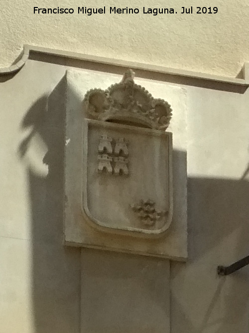 Palacio de San Esteban - Palacio de San Esteban. Escudo de la Regin de Murcia