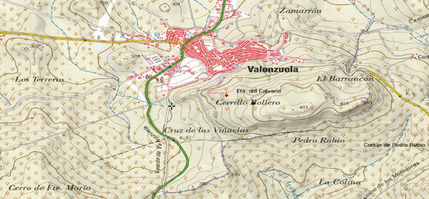 Pozo de la Cruz de las Viuelas - Pozo de la Cruz de las Viuelas. Mapa