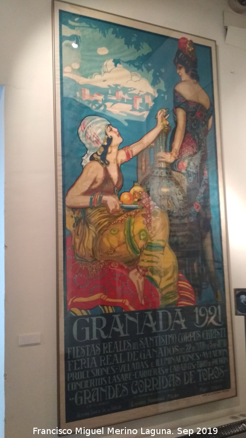 1921 - 1921. Cartel del Corpus de Granada. Casa de los Tiros - Granada