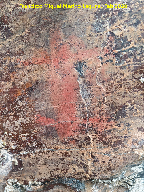 Pinturas rupestres del Abrigo del Guadal�n II - Pinturas rupestres del Abrigo del Guadal�n II. Antropomorfo