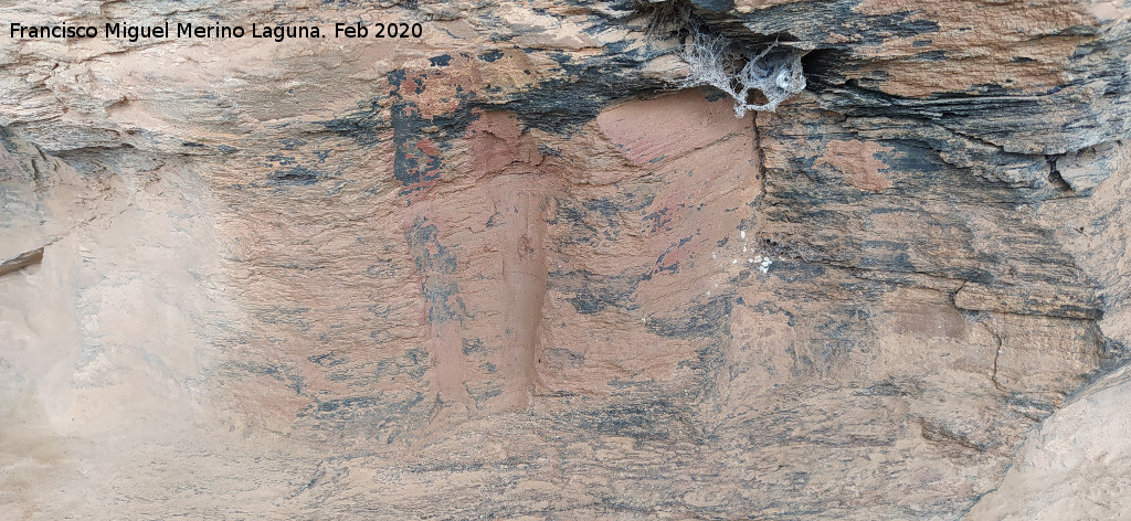 Pinturas rupestres del Abrigo del Guadal�n III - Pinturas rupestres del Abrigo del Guadal�n III. Surcos