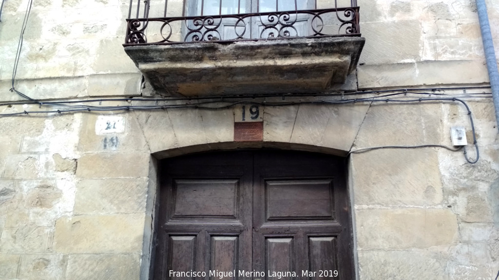 Casa de la Calle Campanario n 19 - Casa de la Calle Campanario n 19. 