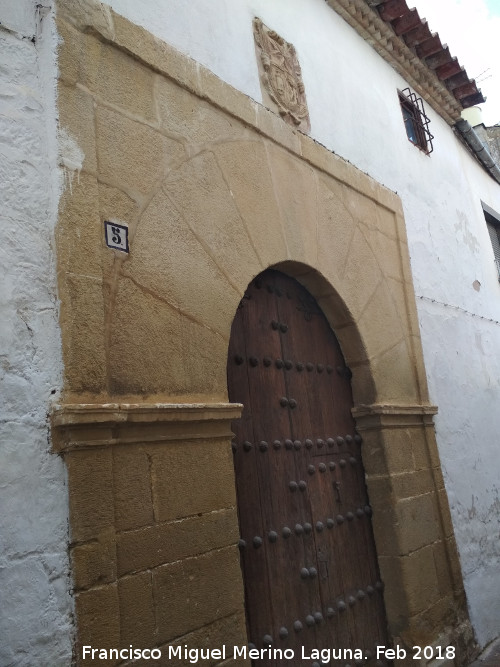 Casa de la Calle Horno de San Pablo n 5 - Casa de la Calle Horno de San Pablo n 5. Portada