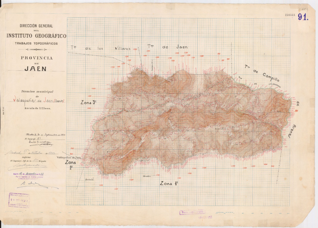 Historia de Valdepeas de Jan - Historia de Valdepeas de Jan. Mapa antiguo