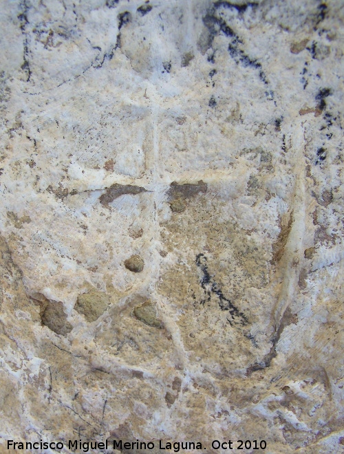 Petroglifos rupestres de la Piedra Hueca Chica - Petroglifos rupestres de la Piedra Hueca Chica. Petroglifo I smbolo 11
