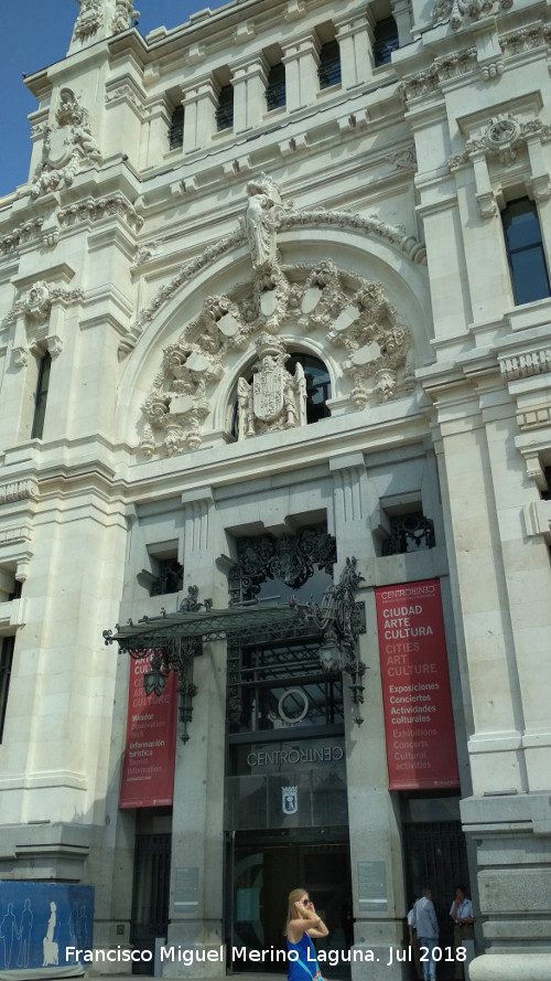 Palacio de Cibeles - Palacio de Cibeles. Portada