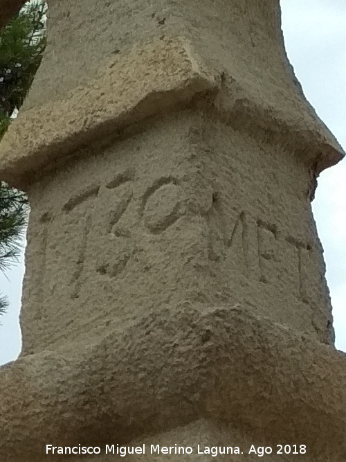Cruz de Castalla - Cruz de Castalla. A�o 1730