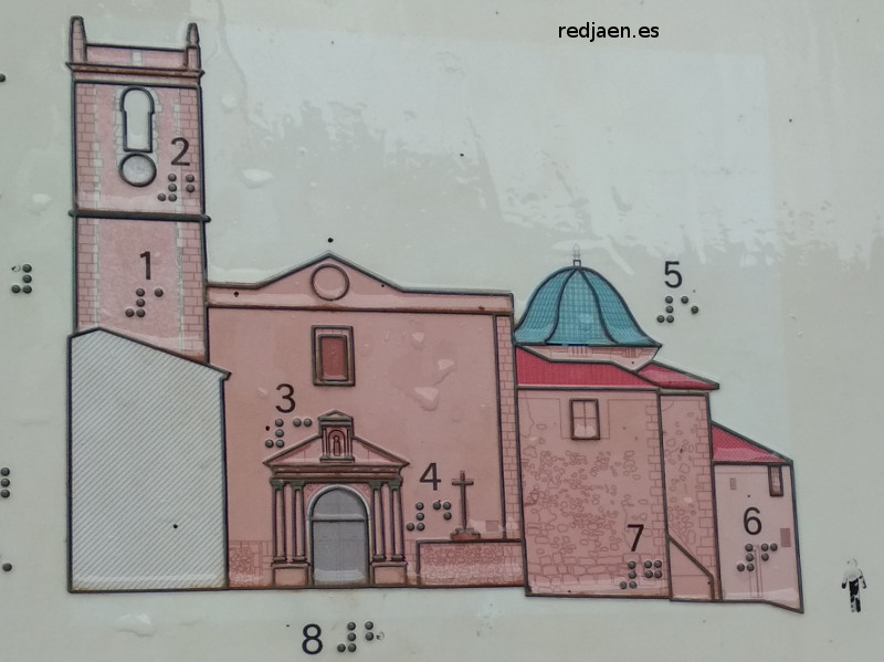 Iglesia Fortaleza de la Asuncin - Iglesia Fortaleza de la Asuncin. Dibujo del cartel