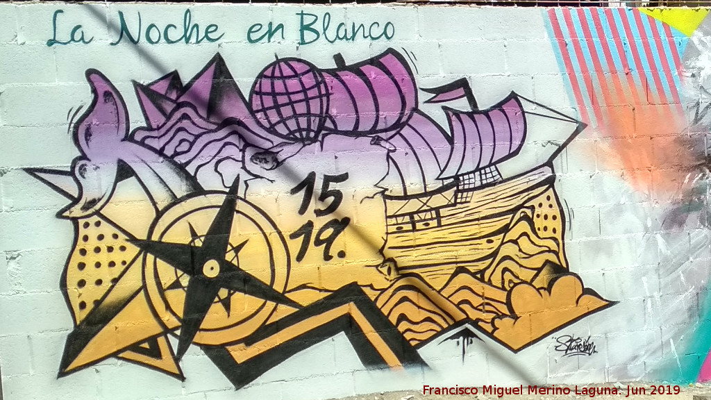 Noche Jaenciana - Noche Jaenciana. Graffiti de Magallanes realizado para este evento