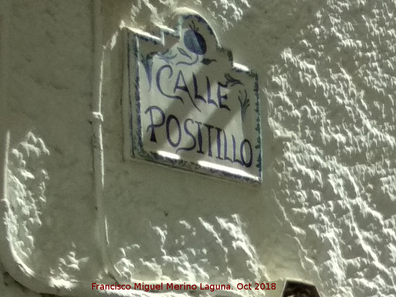 Calle Postillo - Calle Postillo. Placa