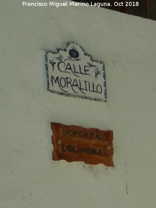 Calle Moralillo - Calle Moralillo. Placa