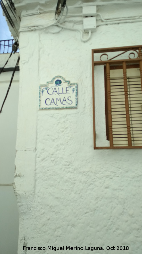 Calle Camas - Calle Camas. Placa