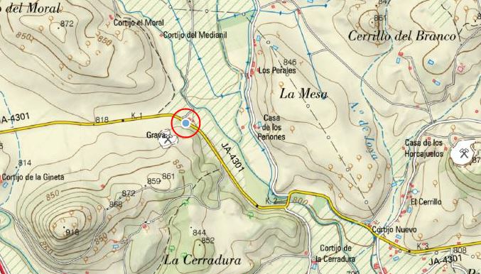 Cortijo El Medurnil - Cortijo El Medurnil. Mapa
