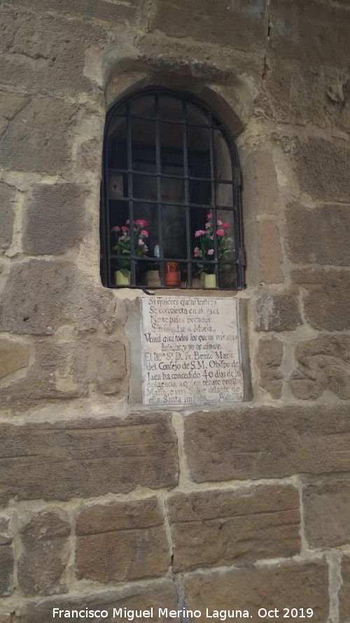 Hornacina del Arco del Barbudo - Hornacina del Arco del Barbudo. Situacin