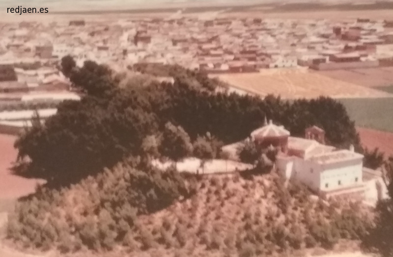 Motilla de la Virgen del Espino - Motilla de la Virgen del Espino. Foto area. Museo Comarcal de Daimiel