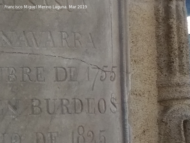 1755 - 1755. Cenotafio de Goya - Zaragoza