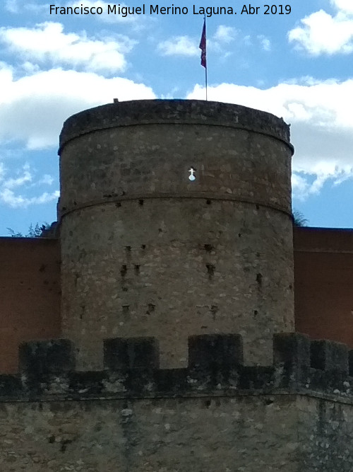 Castillo de los Guzmanes. Torre Circular Norte - Castillo de los Guzmanes. Torre Circular Norte. Extramuros