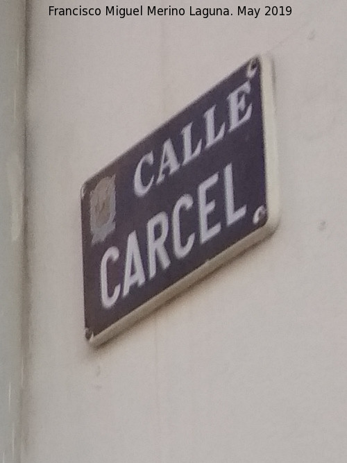 Calle Crcel de Alomartes - Calle Crcel de Alomartes. Placa