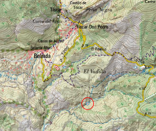 Fbrica de Luz del Barranco de la Canal - Fbrica de Luz del Barranco de la Canal. Mapa