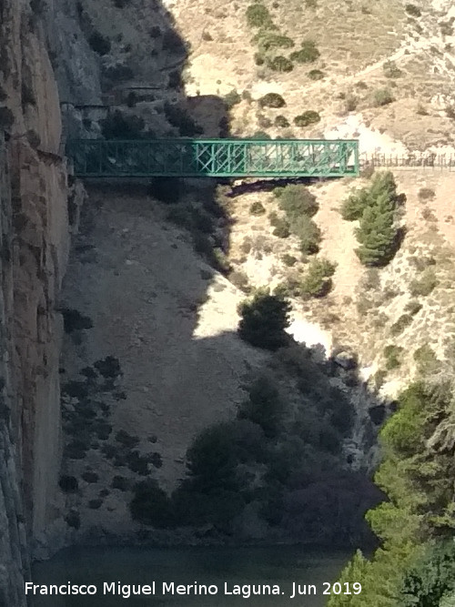 Viaducto Eugenio Rivera - Viaducto Eugenio Rivera. Desde el Mirador del Caminito del Rey