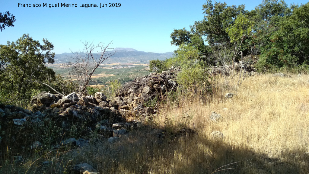 Yacimiento Cabeza del Moro - Yacimiento Cabeza del Moro. Muralla