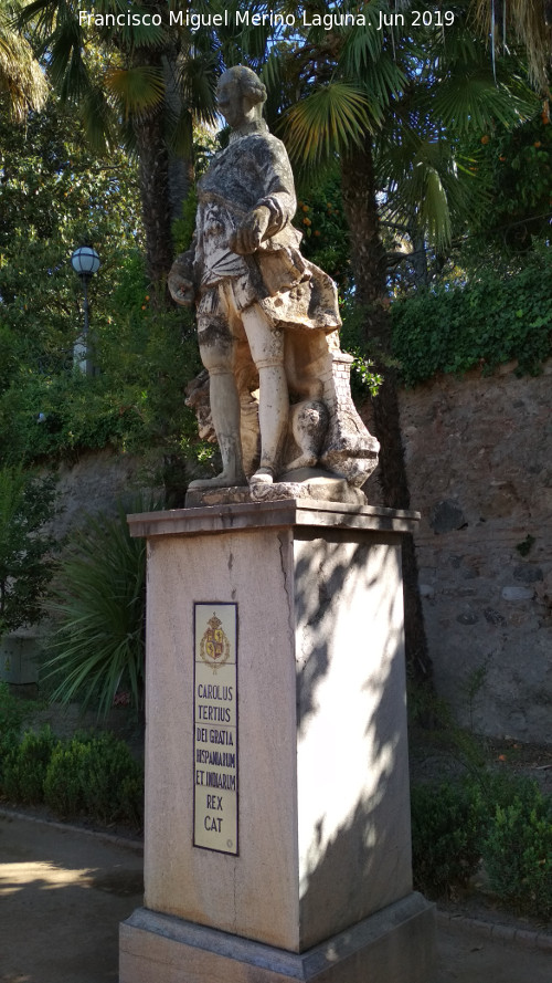 Carmen de los Mrtires. Estatua de Carlos III - Carmen de los Mrtires. Estatua de Carlos III. 