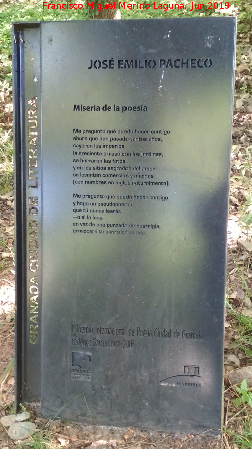 Carmen de los Mrtires. Ruta de Poetas - Carmen de los Mrtires. Ruta de Poetas. 