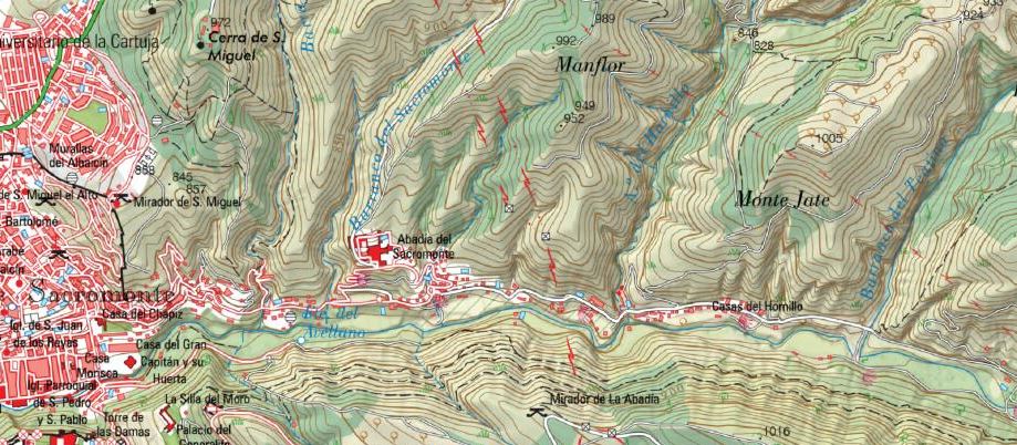 Monte Jate - Monte Jate. Mapa