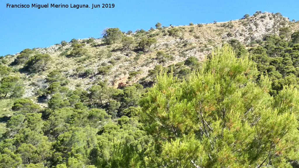 Cerro Cuchillejo - Cerro Cuchillejo. Abrigos con canteras de slex prehistricas