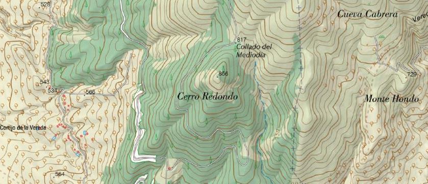 Cerro Redondo - Cerro Redondo. Mapa