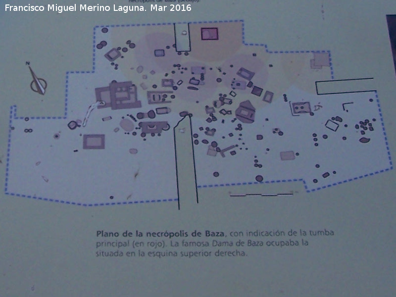 Necrpolis del Cerro del Santuario - Necrpolis del Cerro del Santuario. Plano de la necrpolis