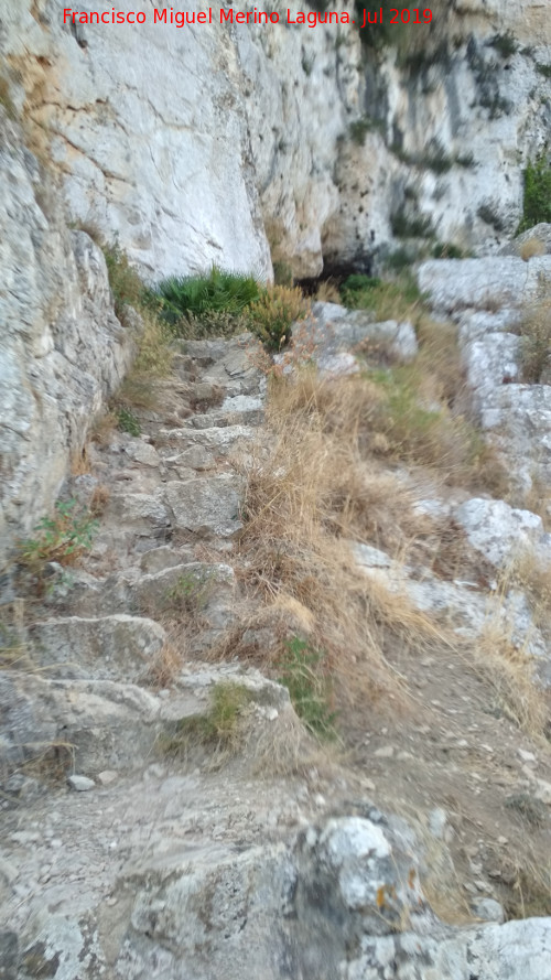 Camino de la Cueva del Agua - Camino de la Cueva del Agua. Escalones