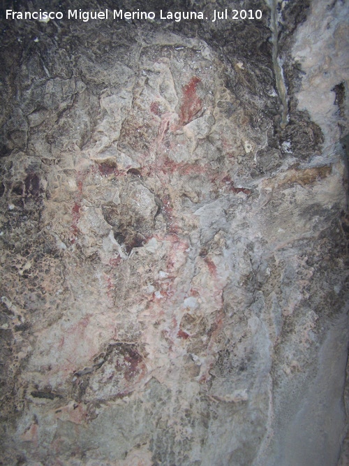 Pinturas rupestres de la Cueva Secreta Grupo II - Pinturas rupestres de la Cueva Secreta Grupo II. Antropomorfo gigante