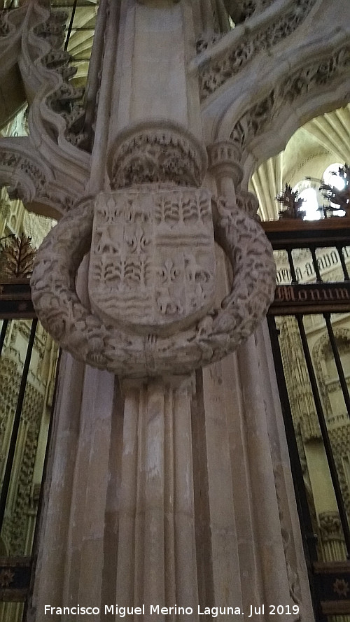 Catedral de Santa Mara. Capilla de los Vlez - Catedral de Santa Mara. Capilla de los Vlez. Escudo