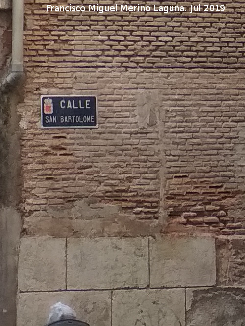 Calle San Bartolom - Calle San Bartolom. Placa