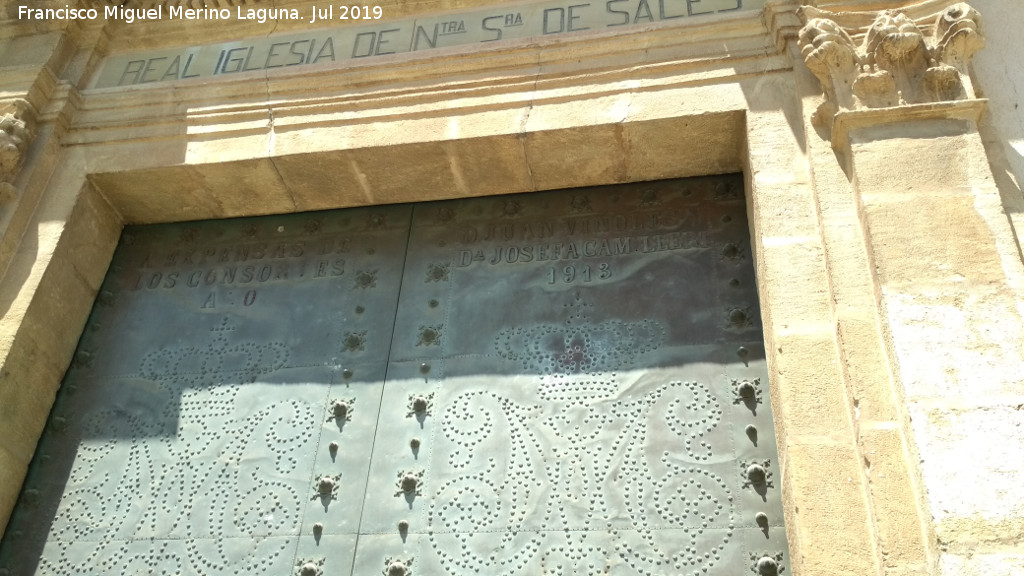 Iglesia de la Virgen de Sales - Iglesia de la Virgen de Sales. Detalle