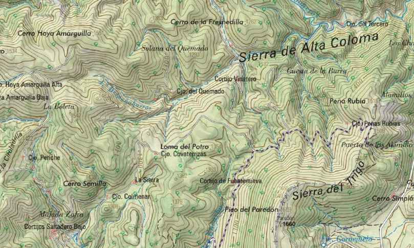 Loma del Potro - Loma del Potro. Mapa