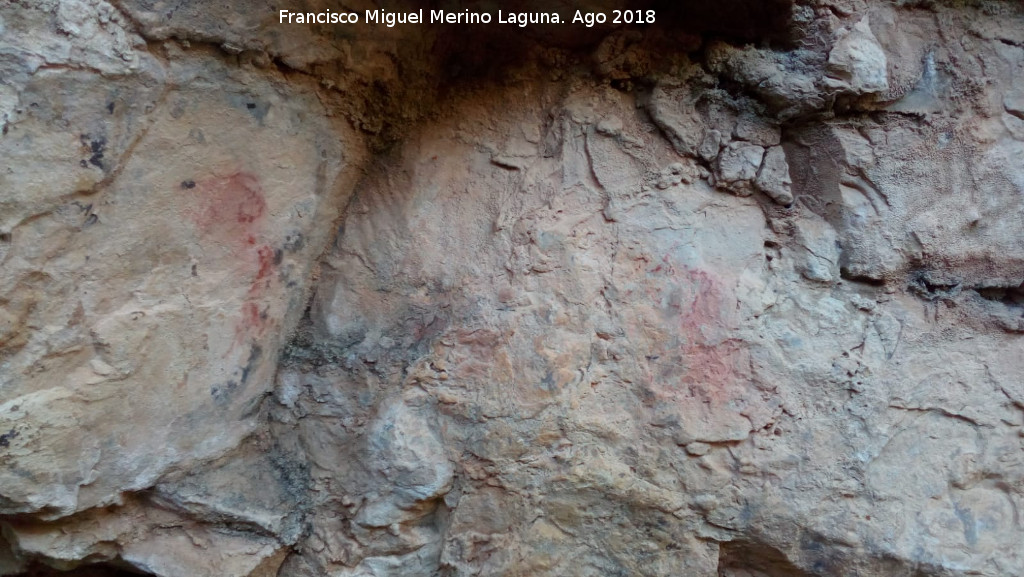 Pinturas rupestres del Abrigo de Piedra Redonda II - Pinturas rupestres del Abrigo de Piedra Redonda II. Panel