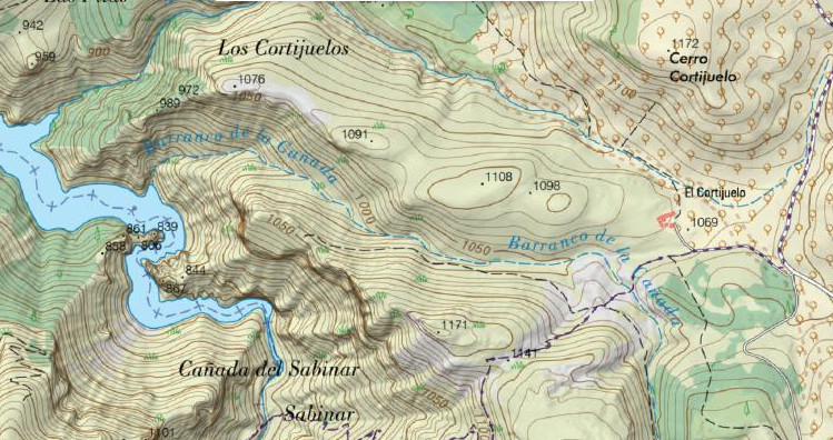 Los Cortijuelos - Los Cortijuelos. Mapa