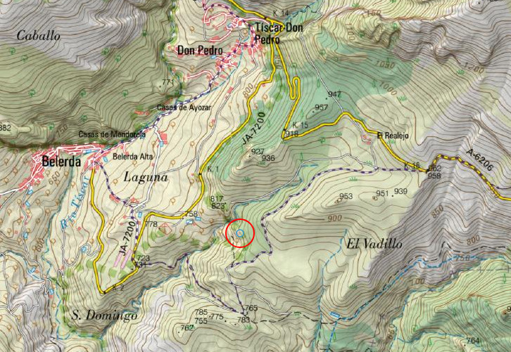 Cortijo del Caaveral - Cortijo del Caaveral. Mapa