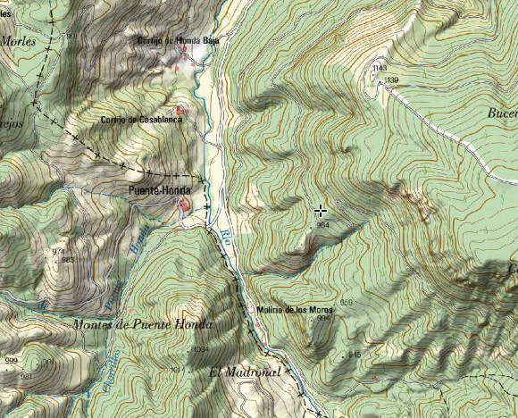 Castillo Puente Honda - Castillo Puente Honda. Mapa