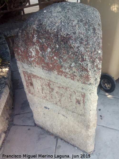 Plan Pea - Plan Pea. Hito kilomtrico de la Avenida de Andaluca en Jan