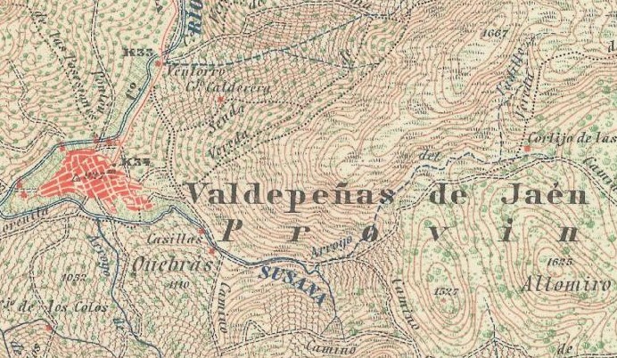 Arroyo del Vadillo - Arroyo del Vadillo. Mapa antiguo