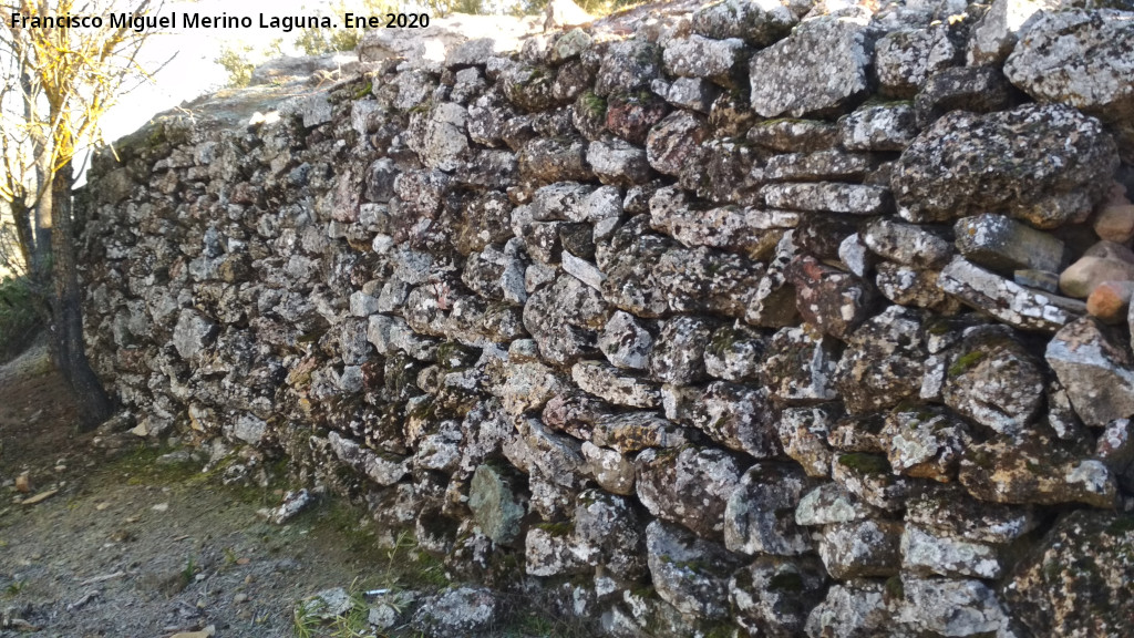 Oppidum de la Gineta - Oppidum de la Gineta. Muralla