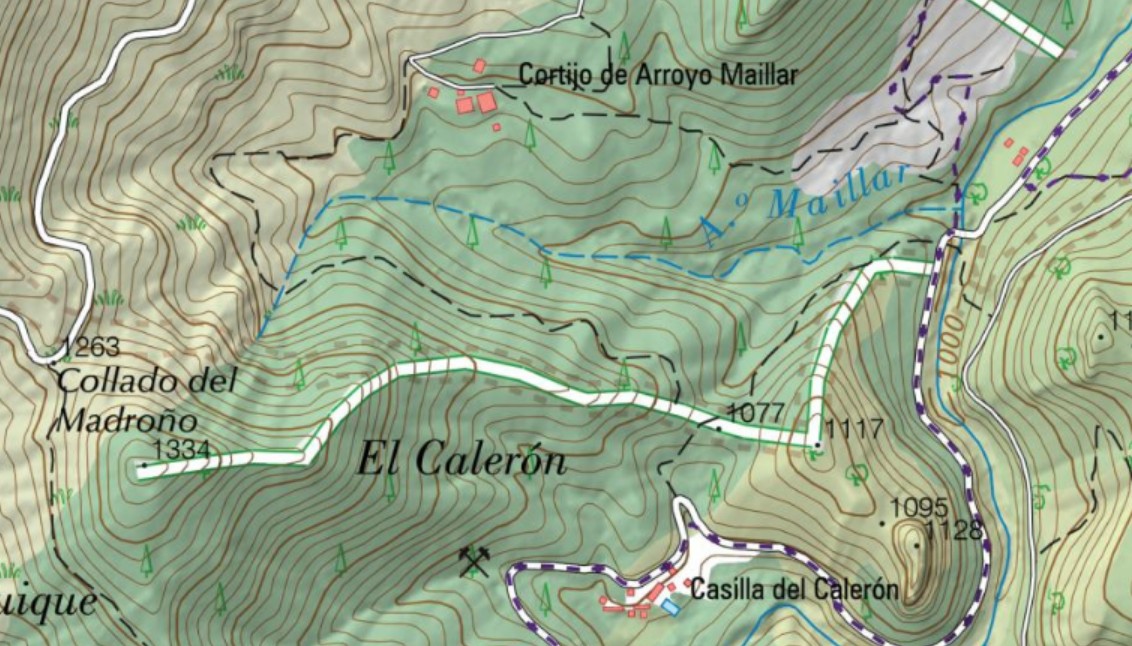 Arroyo Maillar - Arroyo Maillar. Mapa