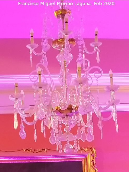 Alc�zar de Jerez. Palacio de Villavicencio - Alc�zar de Jerez. Palacio de Villavicencio. L�mpara de l�grimas