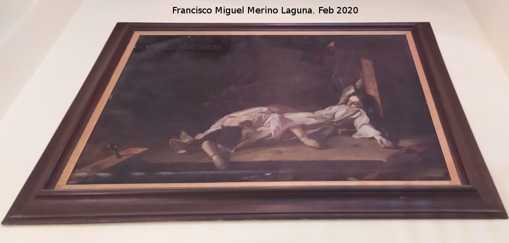 Alc�zar de Jerez. Palacio de Villavicencio - Alc�zar de Jerez. Palacio de Villavicencio. Copia de Una m�rtir en tiempo de Diocleciano de Jos� Mar�a Rodr�guez de Losada en 1860