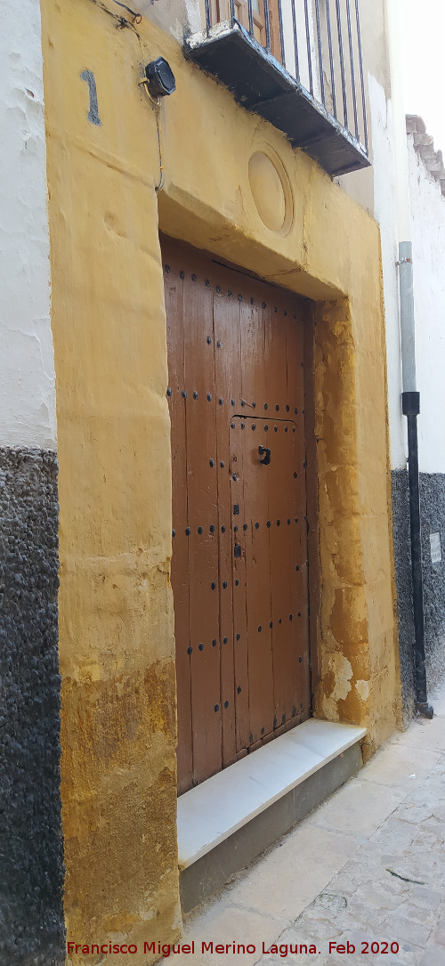 Casa de la Calle Horno de San Pablo n� 1 - Casa de la Calle Horno de San Pablo n� 1. Portada