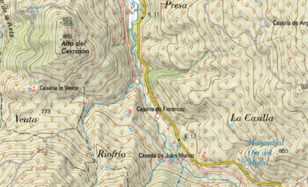 Caser�a de Florencio - Caser�a de Florencio. Mapa